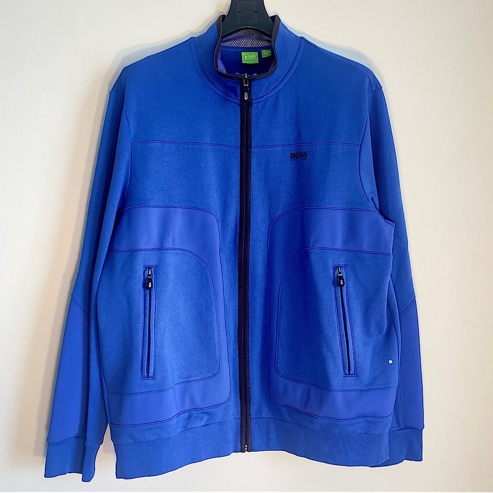 Huge Boss Men’s Blue Zip-Up Jacket